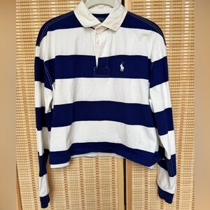 Polo Ralph Lauren Navy and White Rugby Shirt